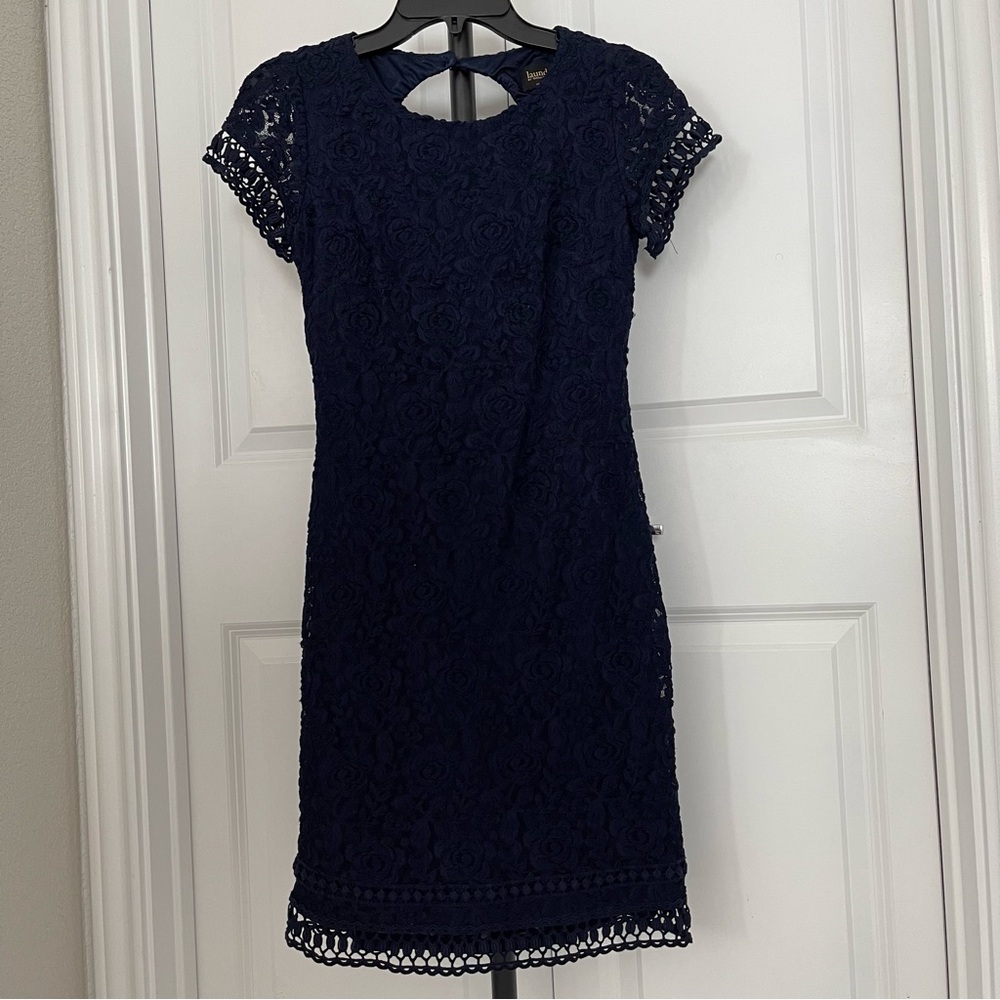 Laundry by Shelli Segal Navy Cocktail Mini Dress size 4